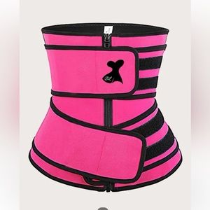 Zipper sports yoga fitness corset.
